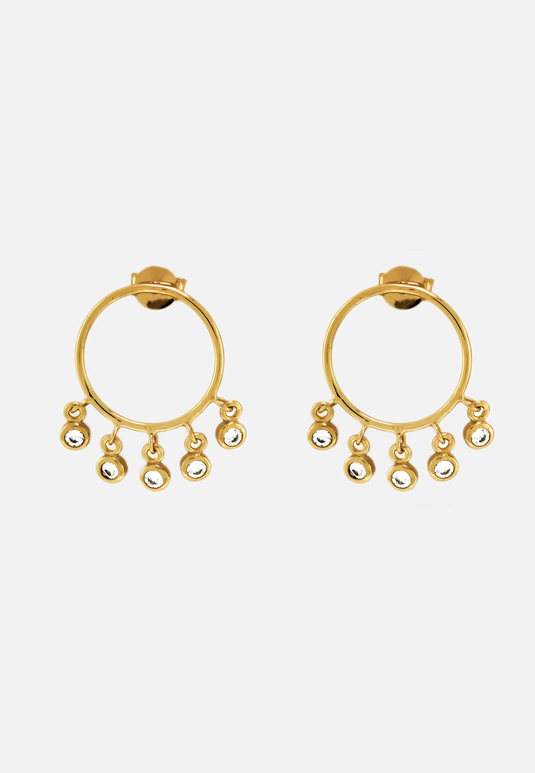 Molly CZ Front Facing Hoops