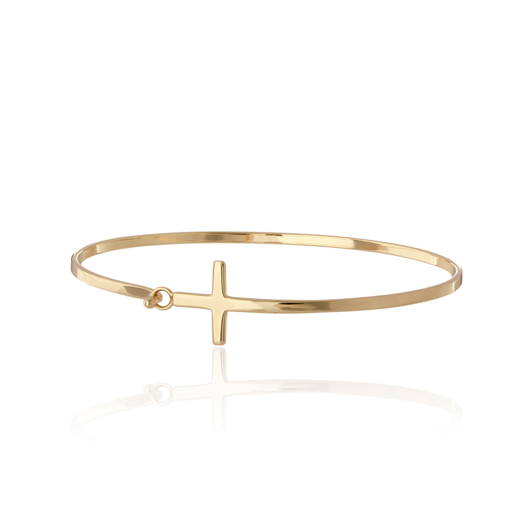 Bernadette Sideways Cross Bangle