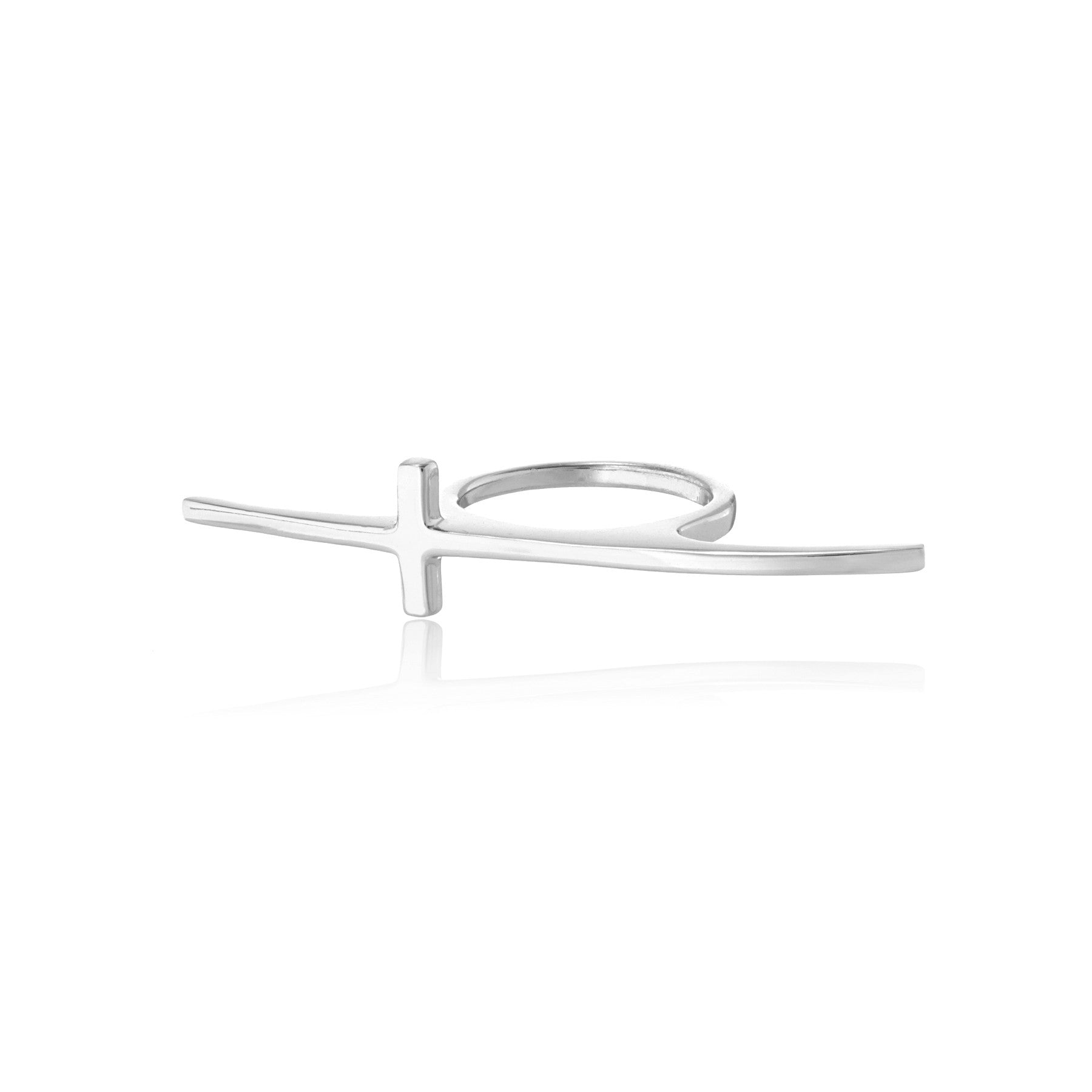 Bernadette Sideways Cross Ring
