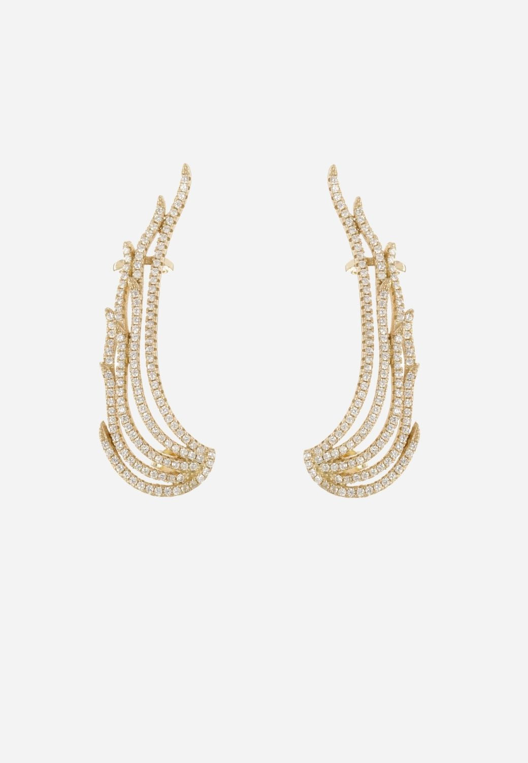 Aurora Wing Cuff Earrings