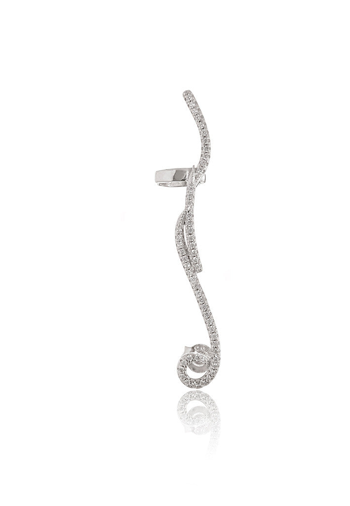 Fleur Gemstone Cuff Earring
