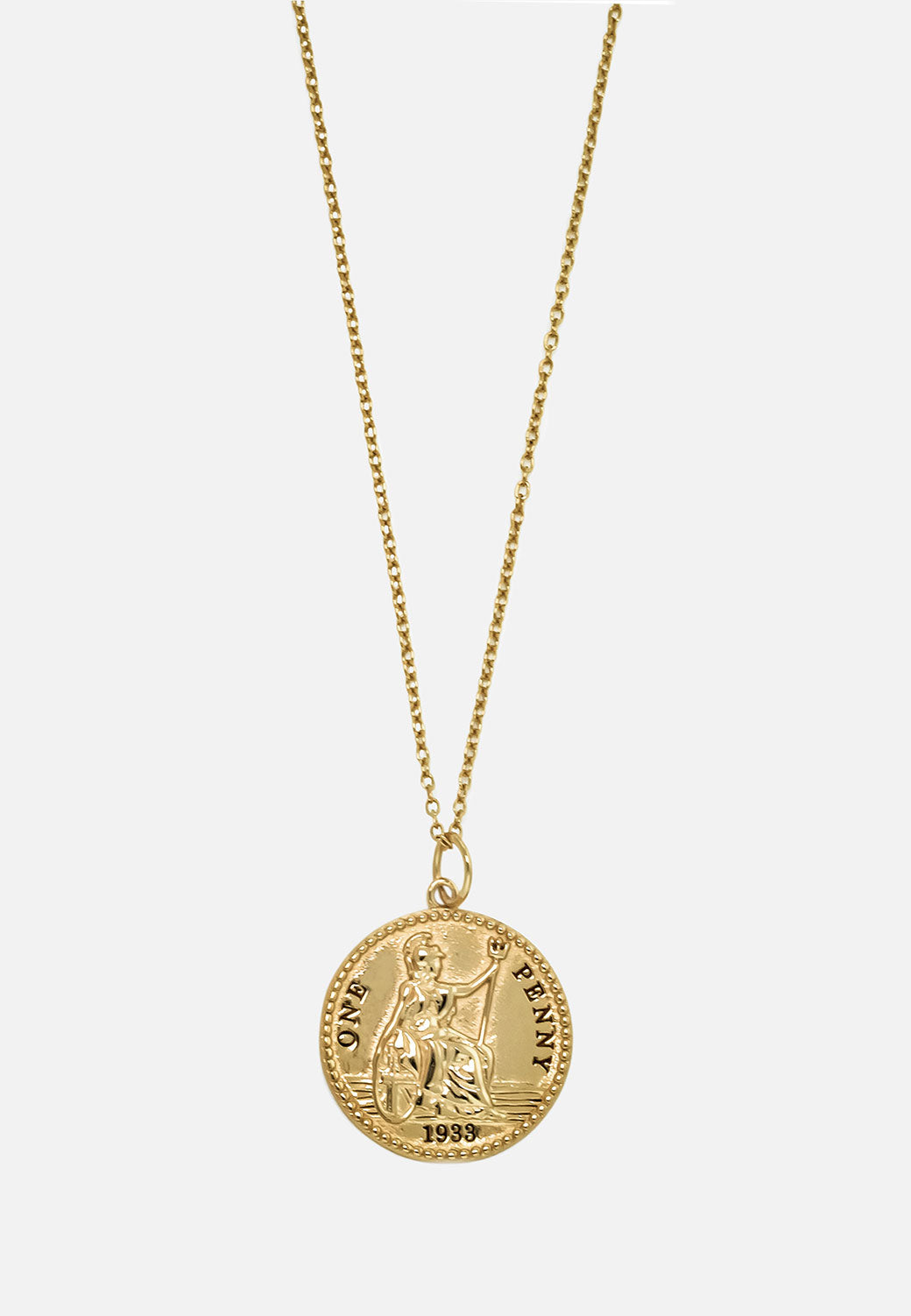 Natalia Antique Coin Necklace