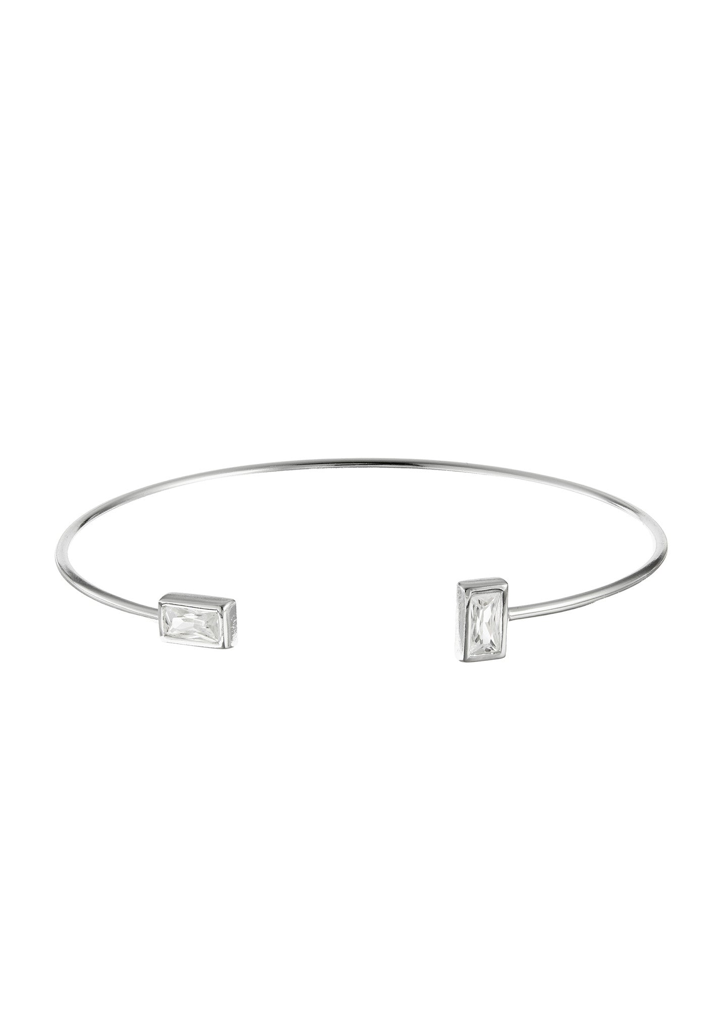 Serena Geometric Gemstone Cuff Bracelet